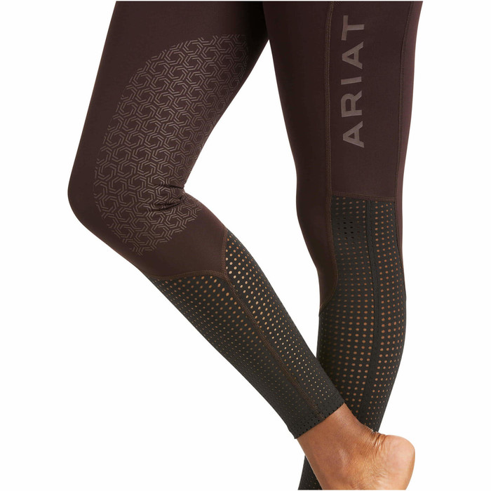 2021 Ariat Womens EOS Knee Patch Riding Tights 10037367 - Chocovine